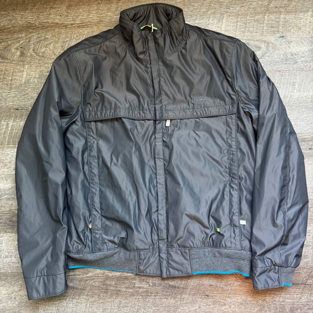BOSS Hugo Boss Jadon 8 Green Label Jacket XL Regular Gray Water Repellent Zip